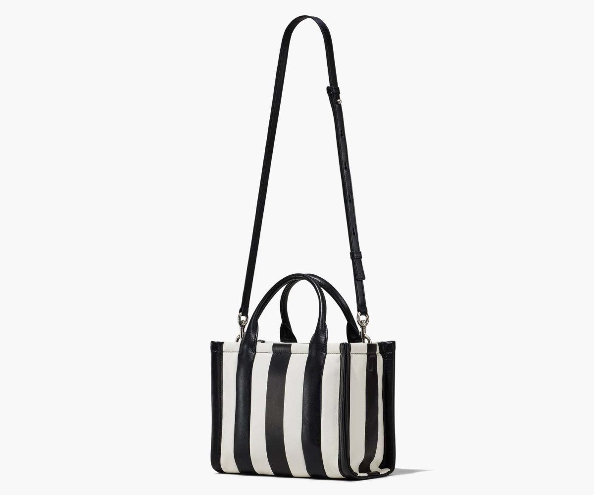 Marc Jacobs A Rayas Mini Tote Bag Negras Blancas | 2165073-LS