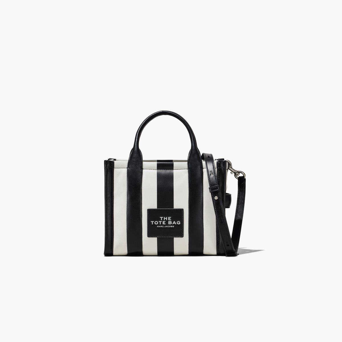 Marc Jacobs A Rayas Mini Tote Bag Negras Blancas | 2165073-LS