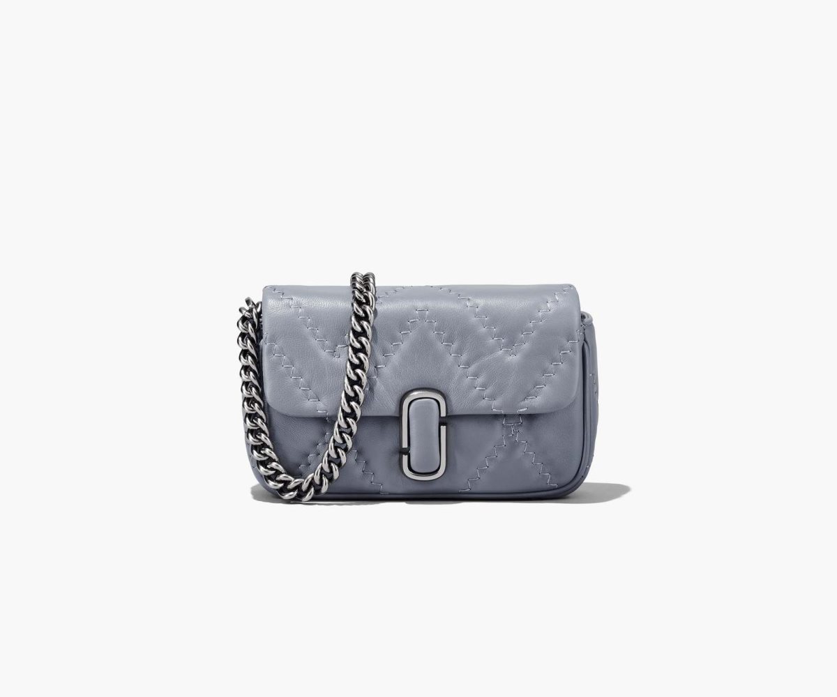 Marc Jacobs Acolchado Cuero J Marc Mini Bag Gris | 1892463-KA