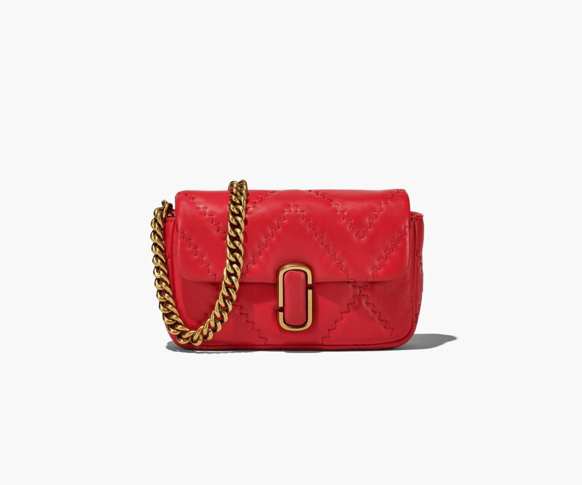 Marc Jacobs Acolchado Cuero J Marc Mini Bag Rojas | 2493576-XF