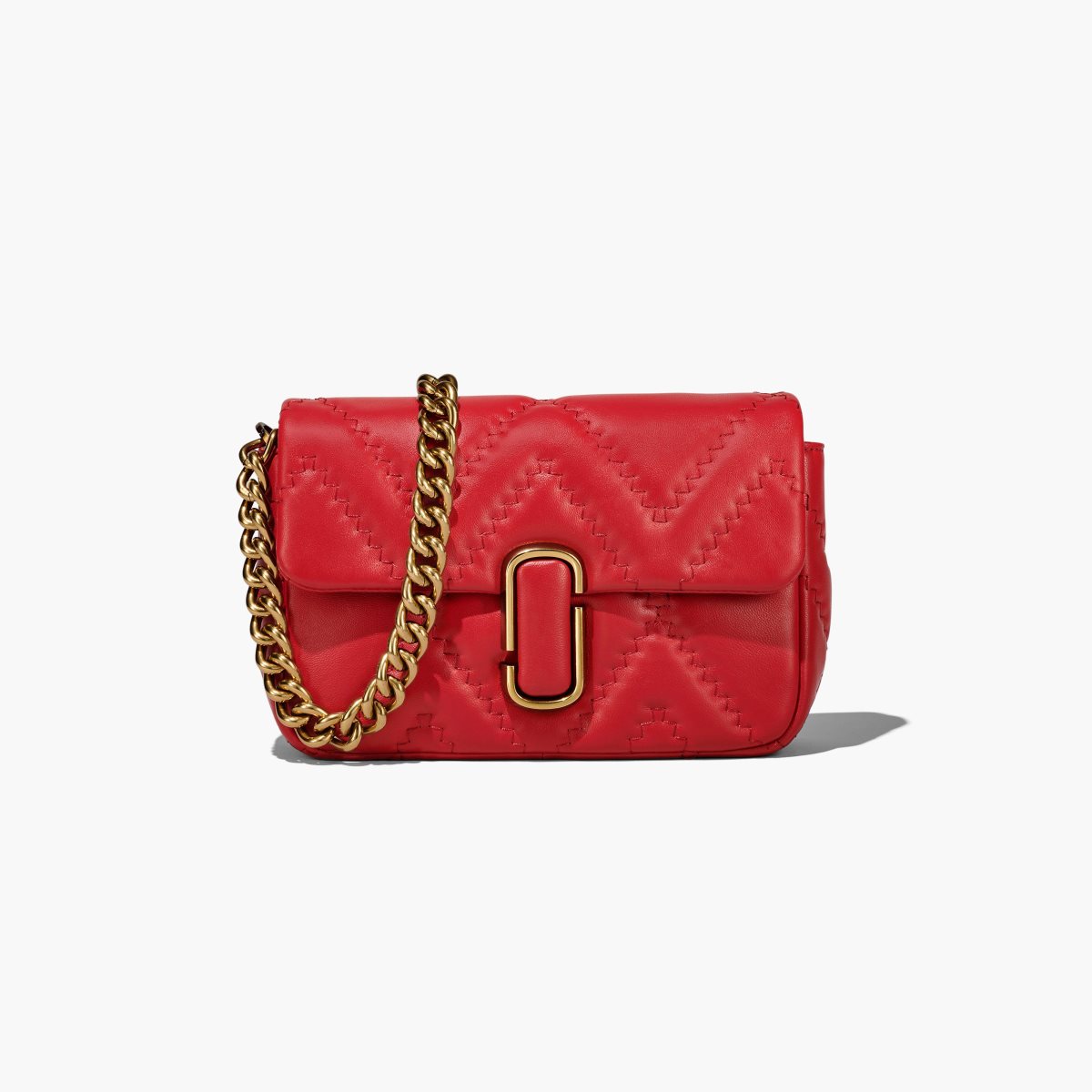 Marc Jacobs Acolchado Cuero J Marc Shoulder Bag Rojas | 5364920-MZ