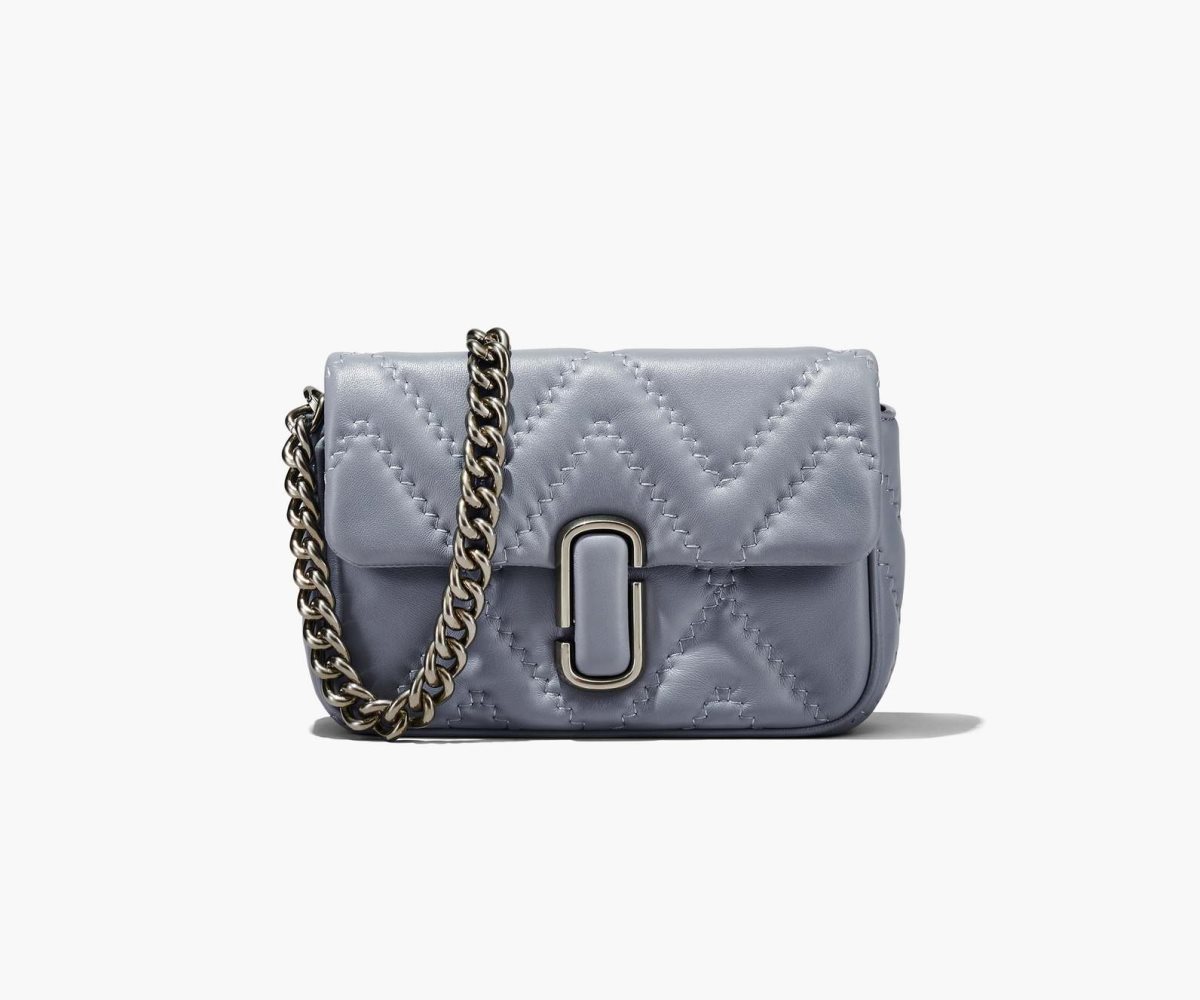 Marc Jacobs Acolchado Cuero J Marc Shoulder Bag Gris | 9085316-GZ