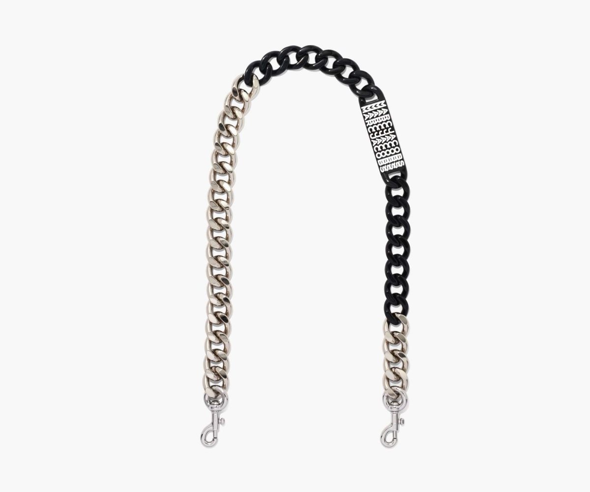 Marc Jacobs Barcode Chain Shoulder Correa Negras | 3604957-IZ