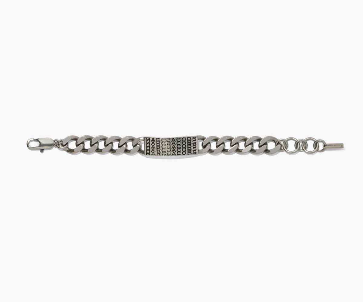 Marc Jacobs Barcode Monogram ID Chain Bracelet Plateadas | 0479815-GK