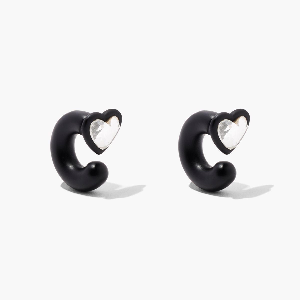 Marc Jacobs Charmed Heart Hoops DTM Negras Multicolor | 1263405-LN