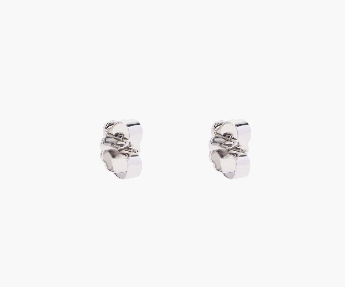 Marc Jacobs Charmed Heart Stud Earrings Plateadas | 4801397-KA