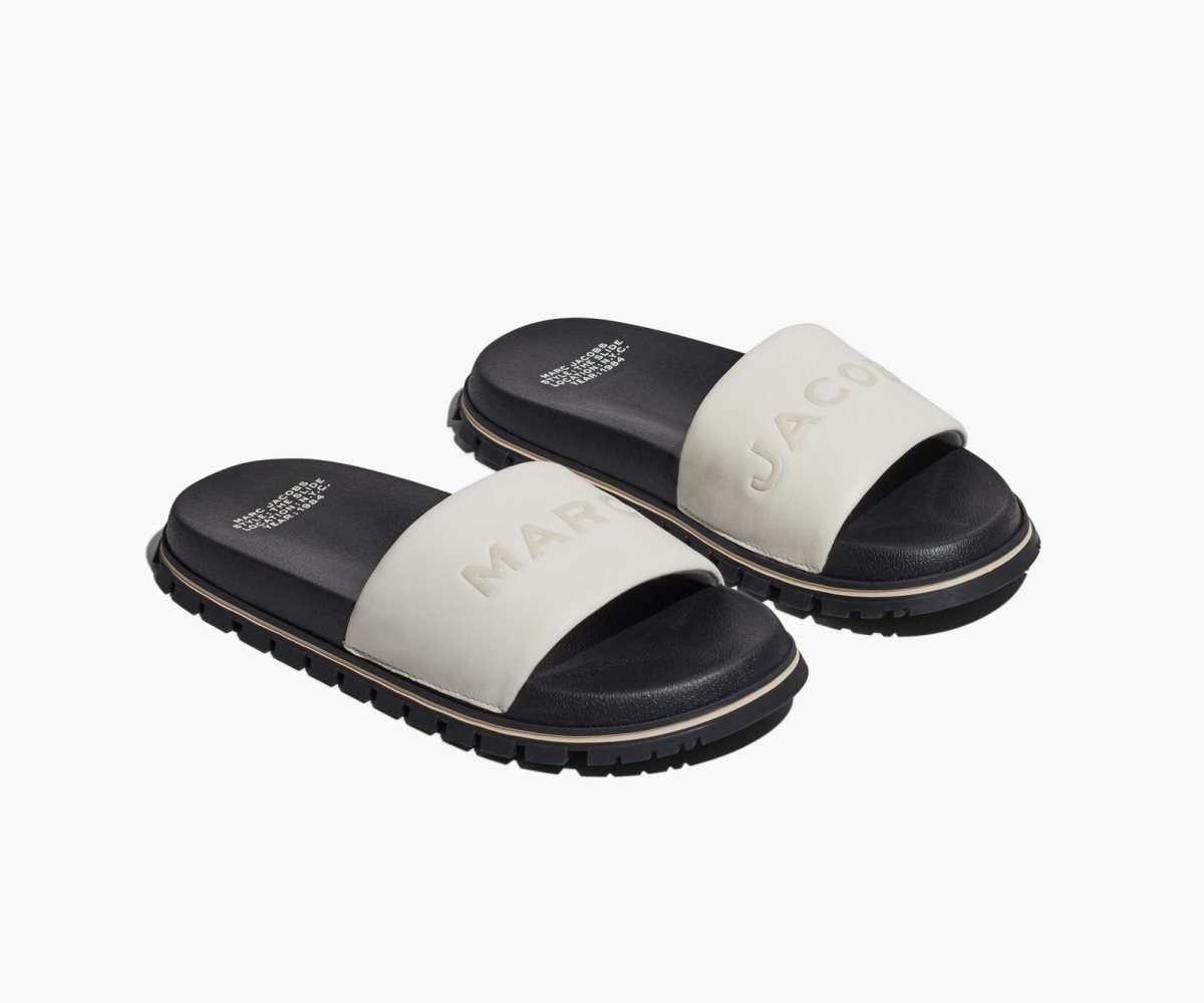 Marc Jacobs Cuero Chanclas Blancas | 2468397-GC