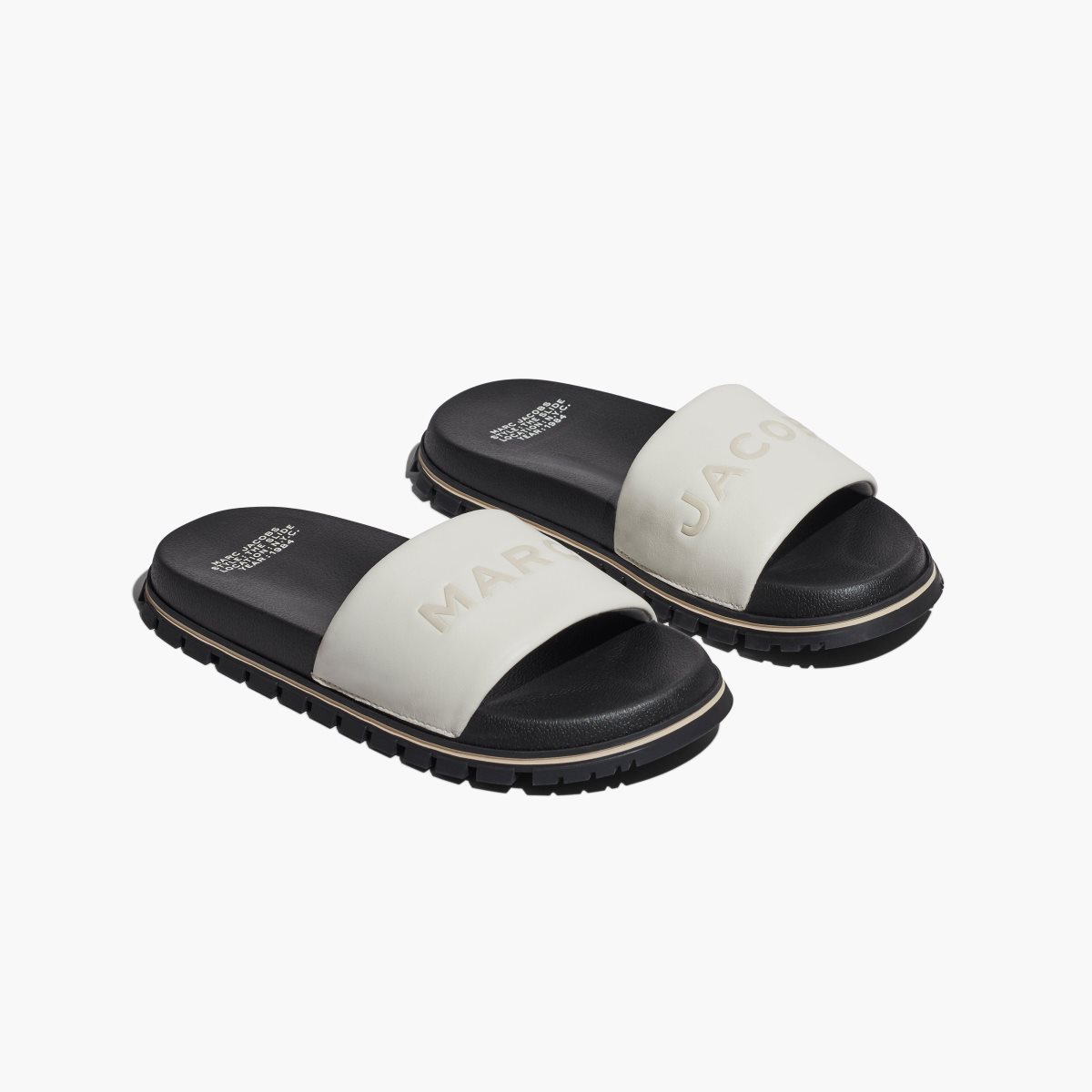 Marc Jacobs Cuero Chanclas Blancas | 2468397-GC