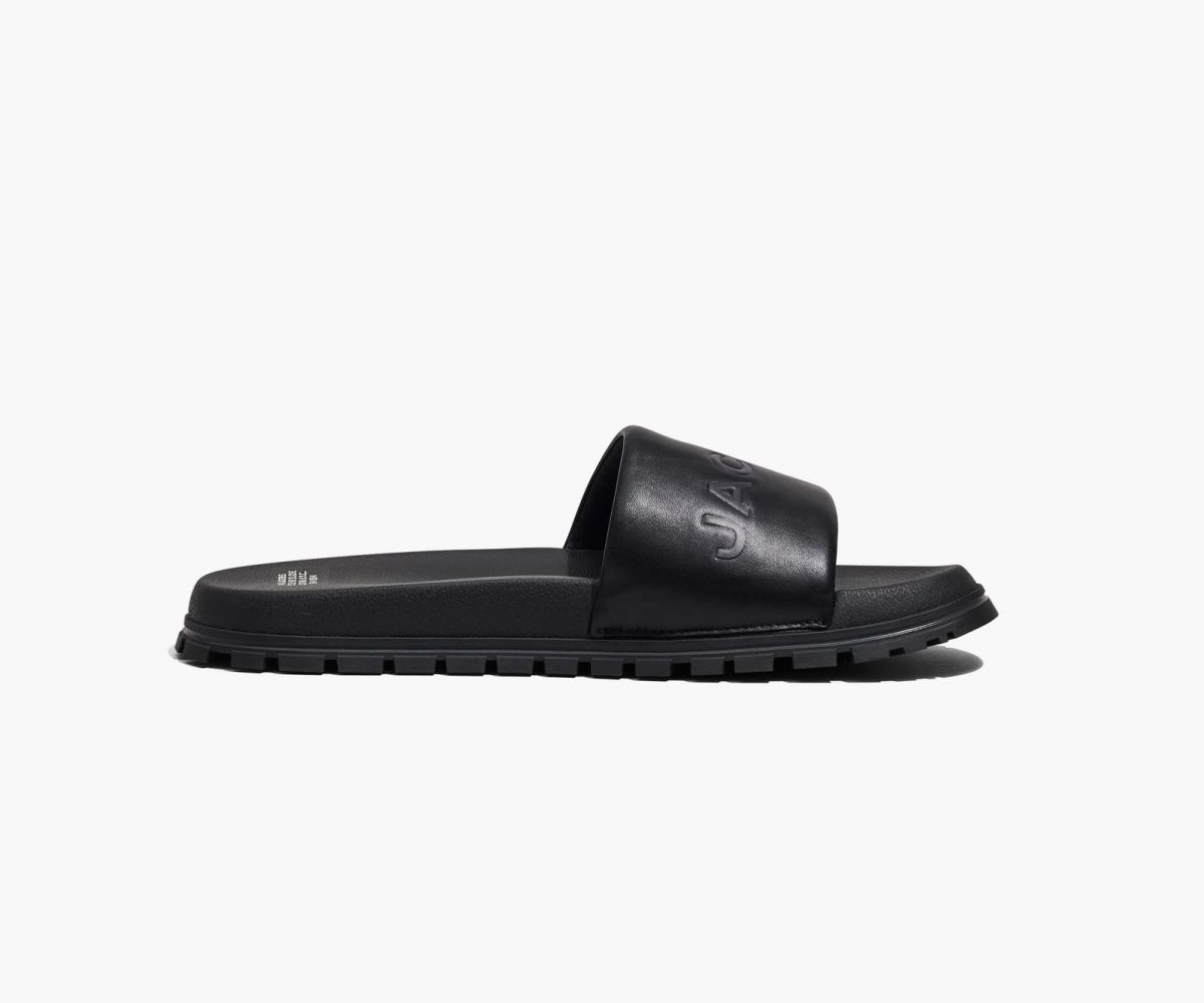 Marc Jacobs Cuero Chanclas Negras | 6513792-SH