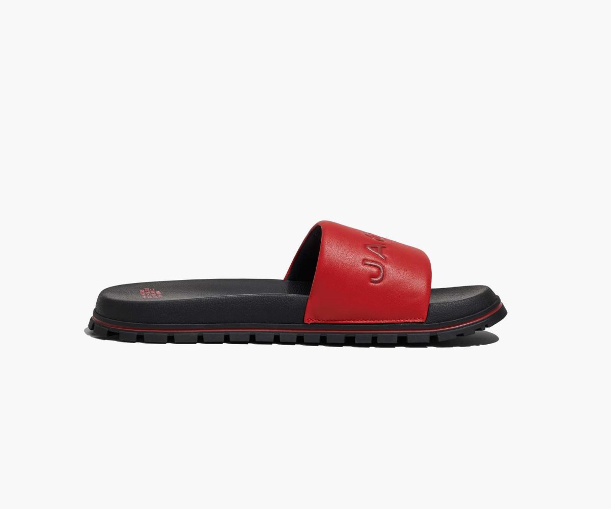 Marc Jacobs Cuero Chanclas Rojas | 0862539-FL