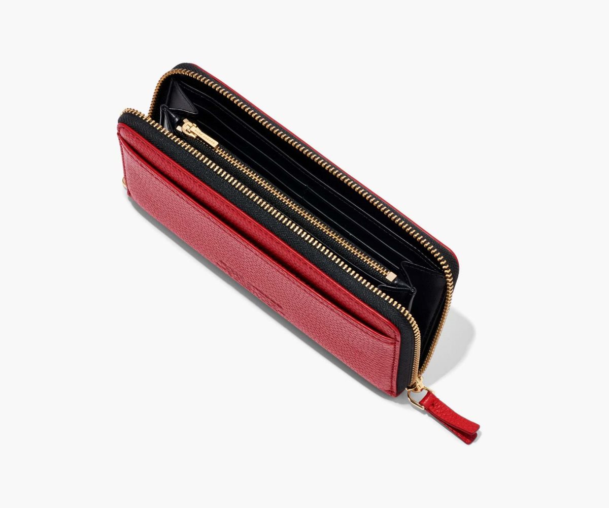 Marc Jacobs Cuero Continental Wallet Rojas | 7123569-AG