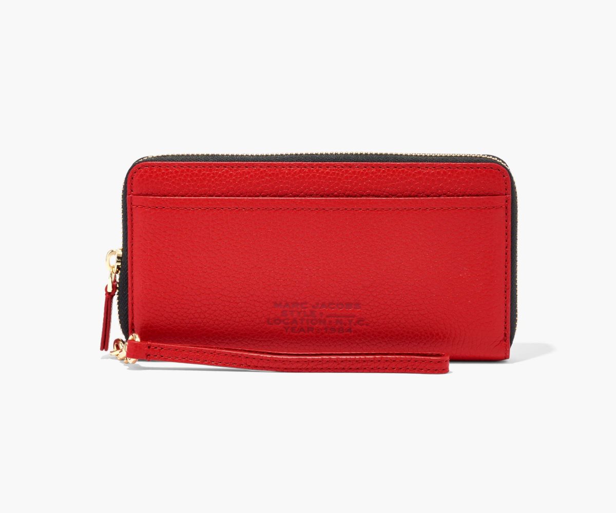 Marc Jacobs Cuero Continental Wallet Rojas | 7123569-AG