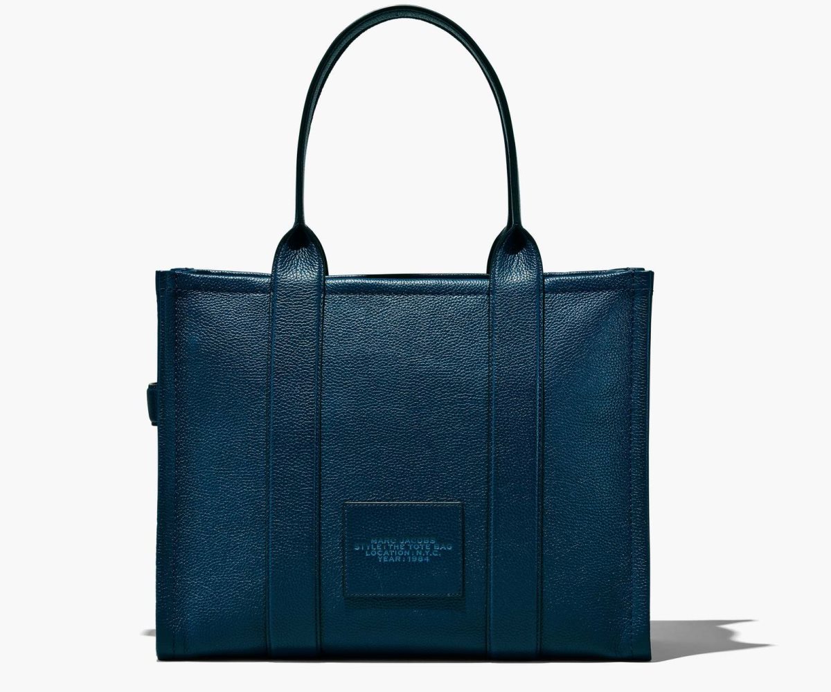 Marc Jacobs Cuero Large Tote Bag Azules | 4512307-EY