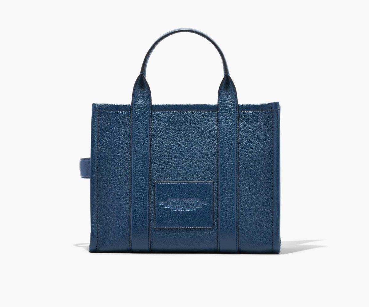 Marc Jacobs Cuero Medium Tote Bag Azules | 2541976-FQ