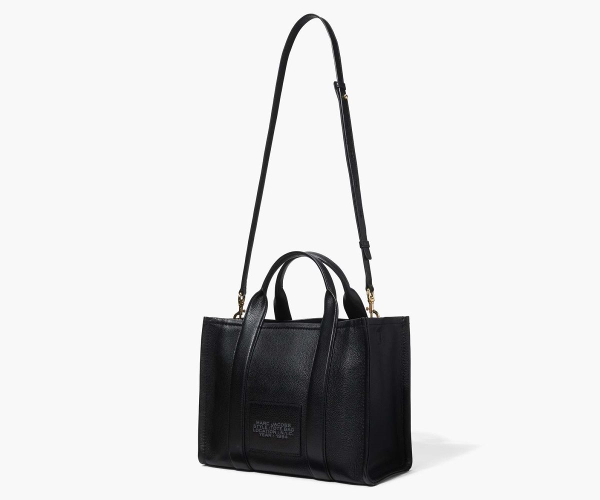 Marc Jacobs Cuero Medium Tote Bag Negras | 4169370-YC