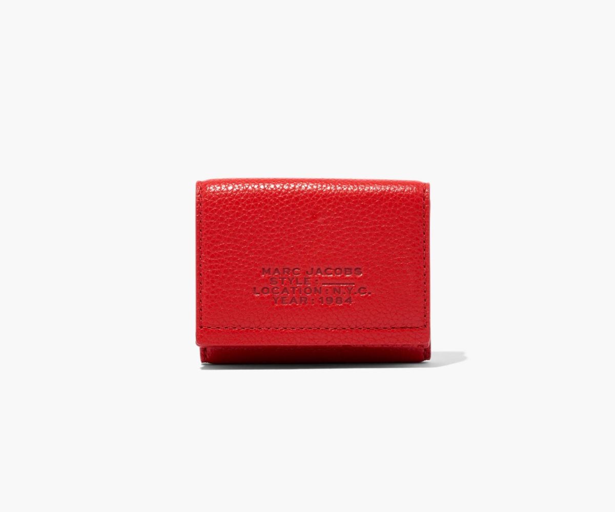 Marc Jacobs Cuero Medium Trifold Wallet Rojas | 5046819-JK