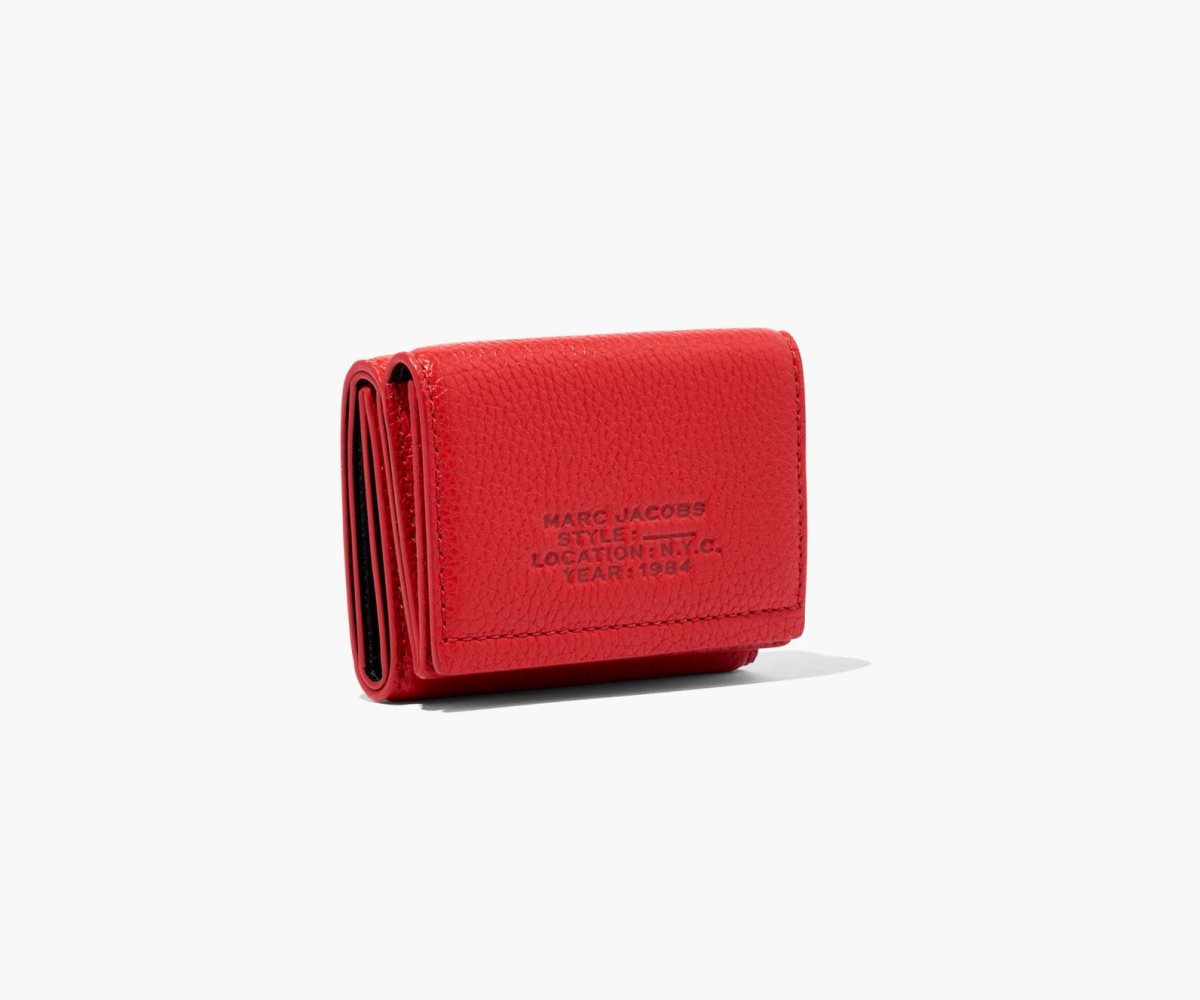 Marc Jacobs Cuero Medium Trifold Wallet Rojas | 5046819-JK