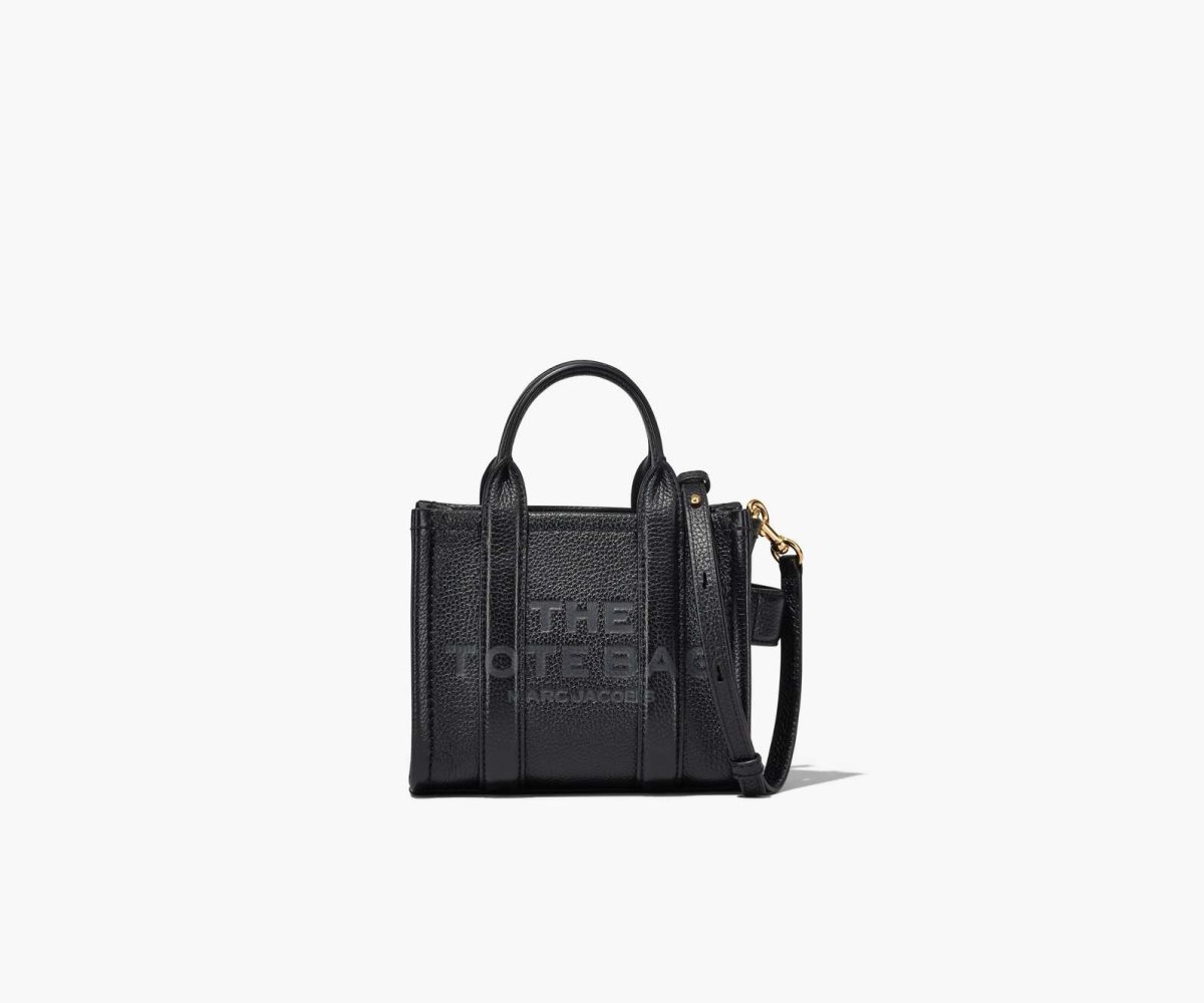 Marc Jacobs Cuero Micro Tote Bag Negras | 6023195-NS