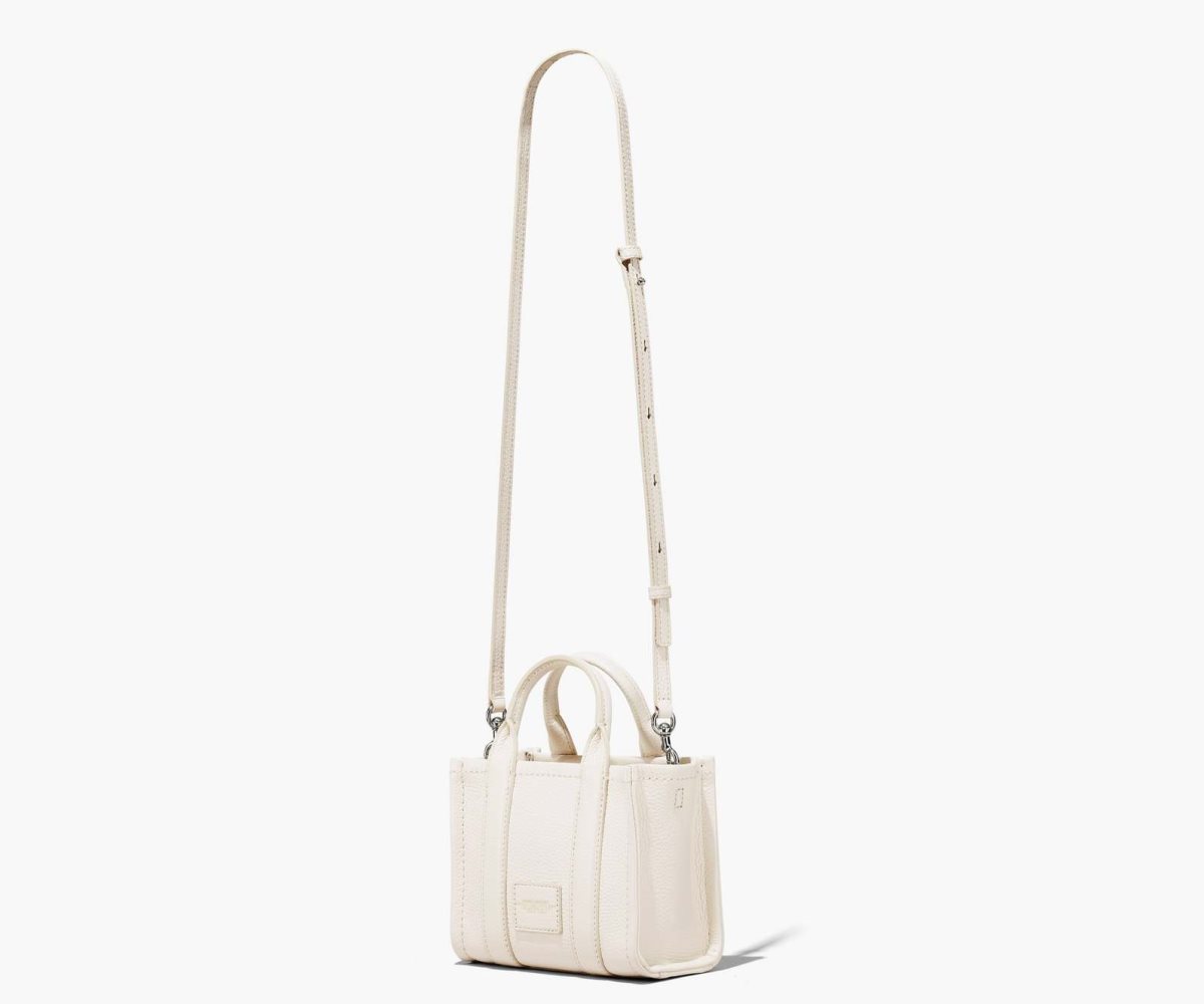 Marc Jacobs Cuero Micro Tote Bag Plateadas | 9213470-IT