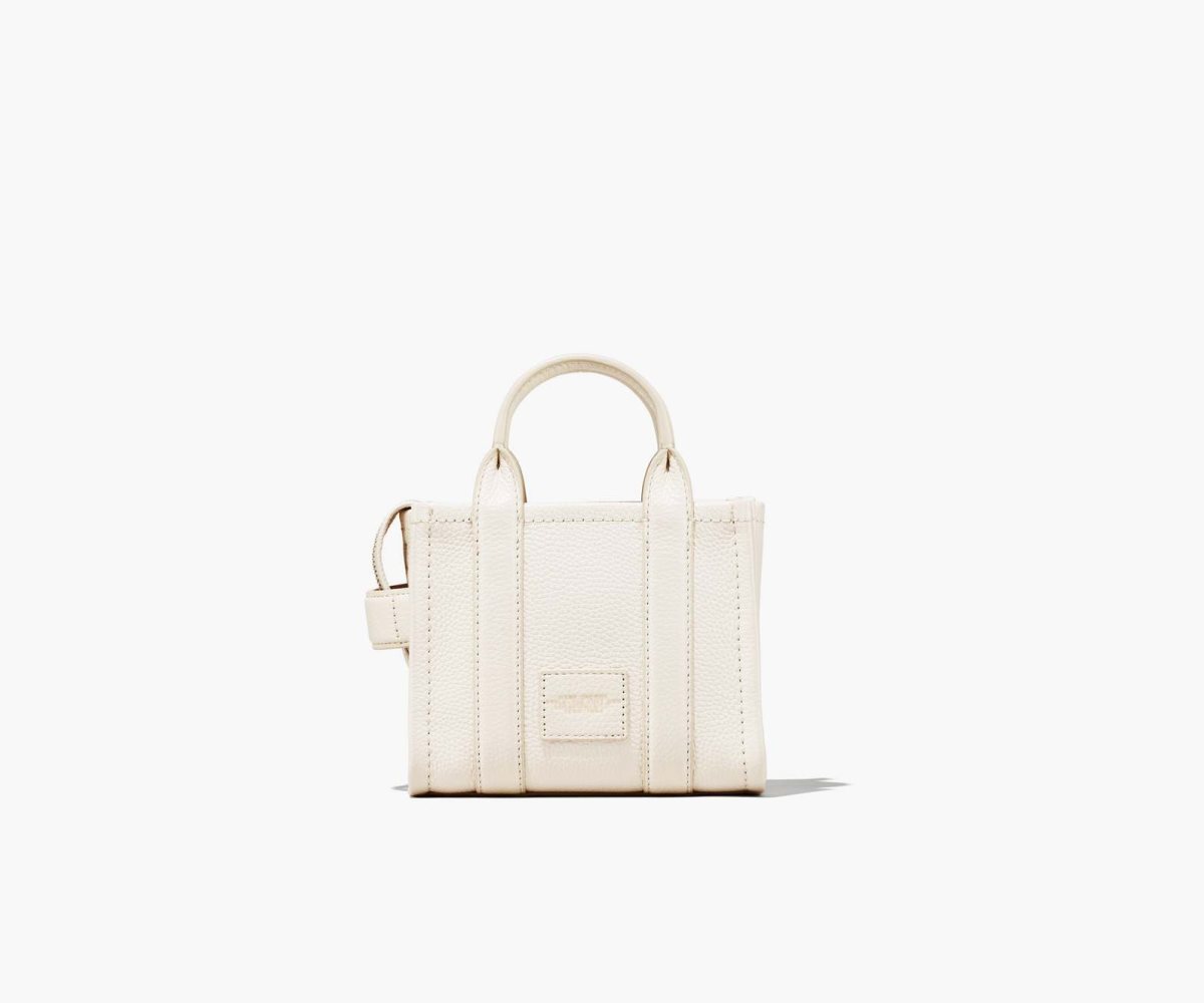 Marc Jacobs Cuero Micro Tote Bag Plateadas | 9213470-IT