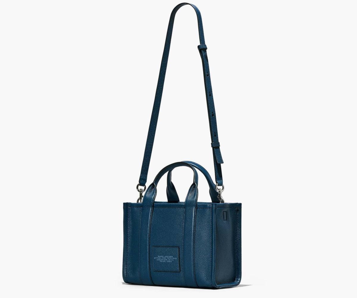 Marc Jacobs Cuero Mini Tote Bag Azules | 9728016-PZ