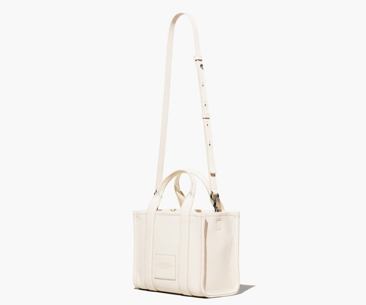 Marc Jacobs Cuero Mini Tote Bag Plateadas | 8047196-ZQ