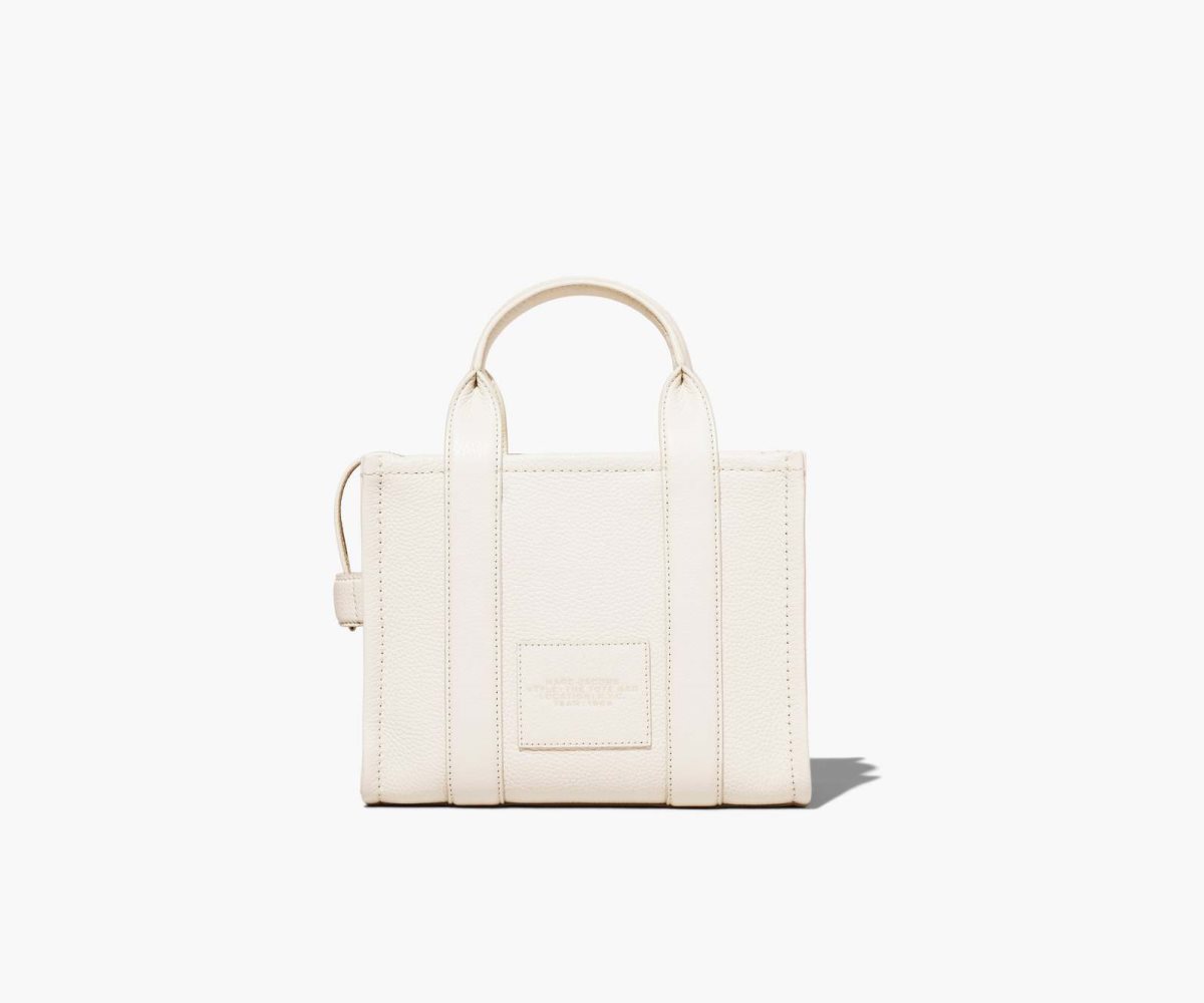 Marc Jacobs Cuero Mini Tote Bag Plateadas | 8047196-ZQ