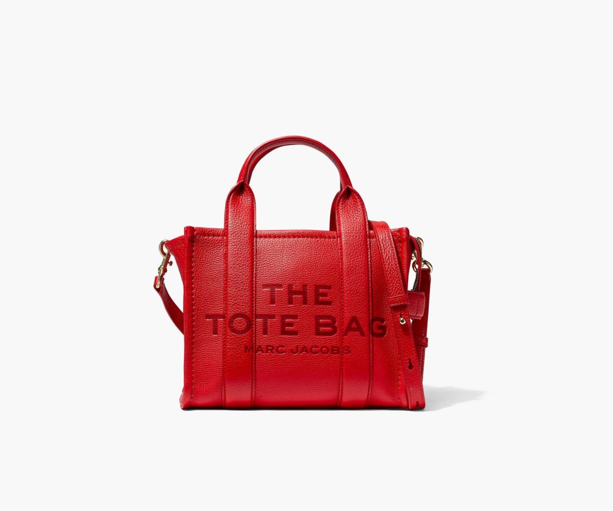 Marc Jacobs Cuero Mini Tote Bag Rojas | 2486103-YB