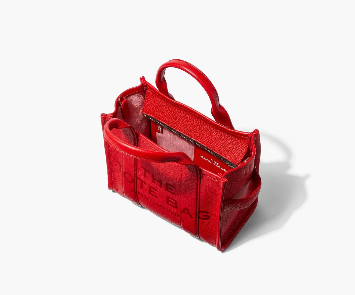 Marc Jacobs Cuero Mini Tote Bag Rojas | 2486103-YB