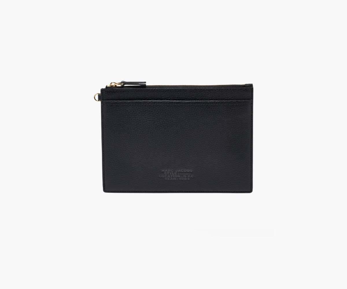 Marc Jacobs Cuero Small Wristlet Negras | 1956304-ZV