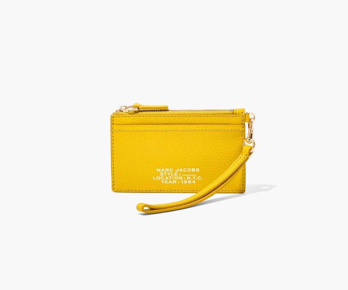 Marc Jacobs Cuero Top Zip Wristlet Naranjas | 4917582-VD