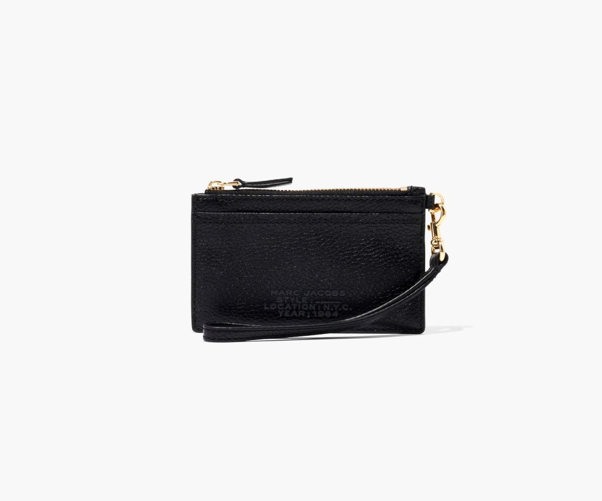 Marc Jacobs Cuero Top Zip Wristlet Negras | 7196524-AF