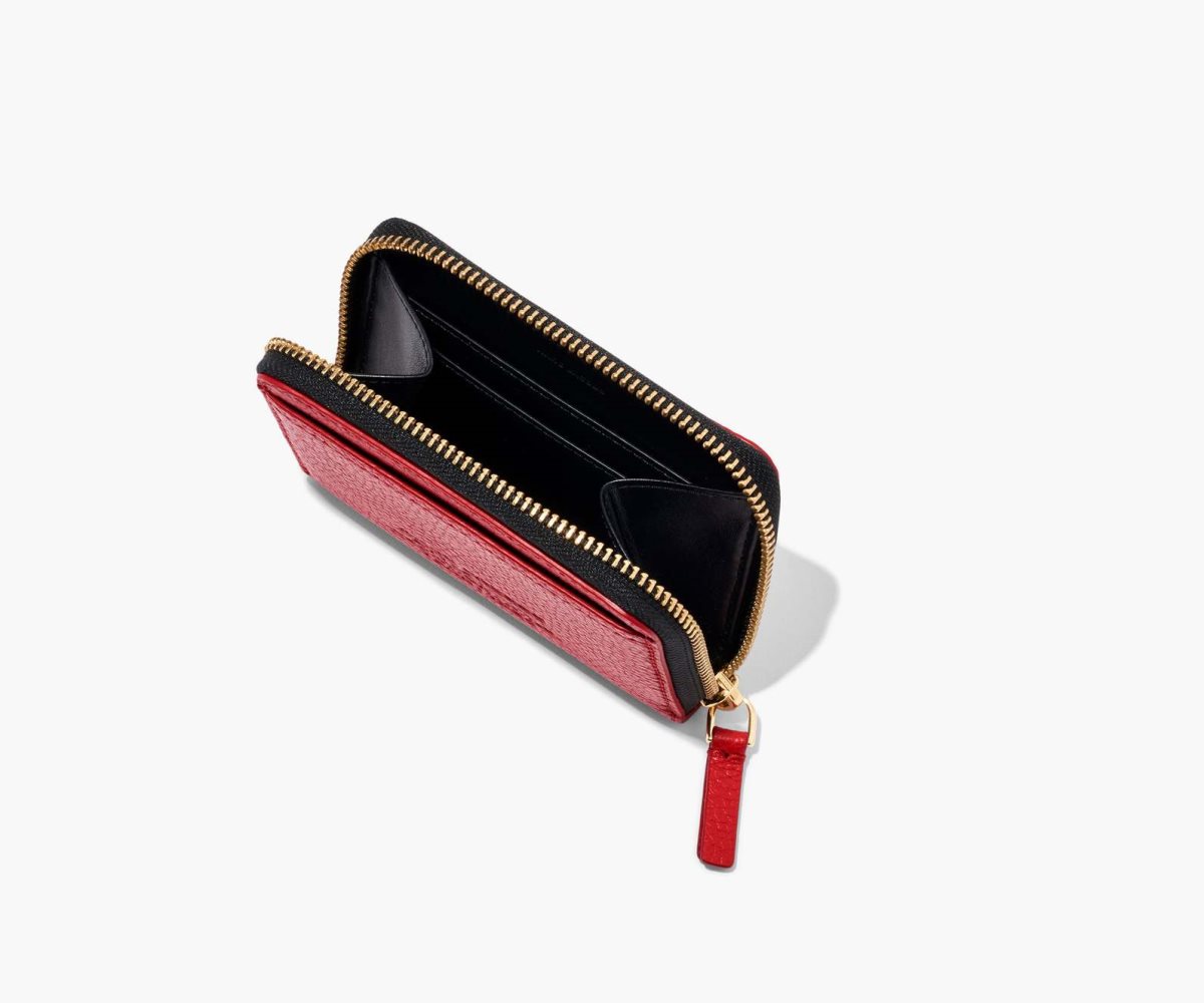 Marc Jacobs Cuero Zip Around Wallet Rojas | 9627354-WN