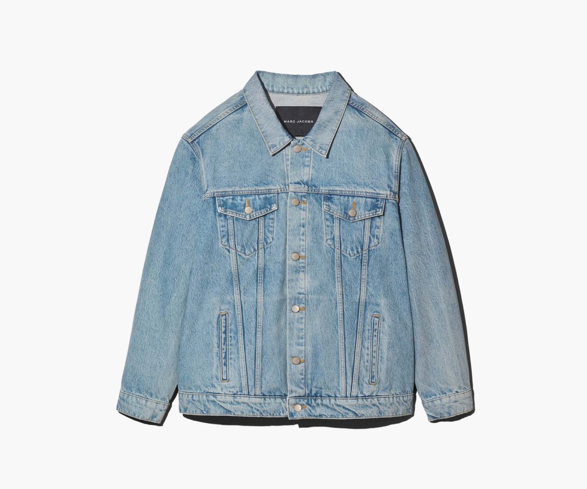 Marc Jacobs Denim Trucker Jacket Naranjas Azules | 4729801-HD