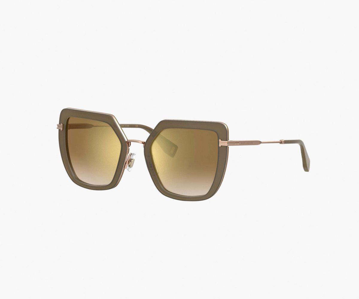 Marc Jacobs Icon Oversized Butterfly Sunglasses Doradas | 4839721-JH