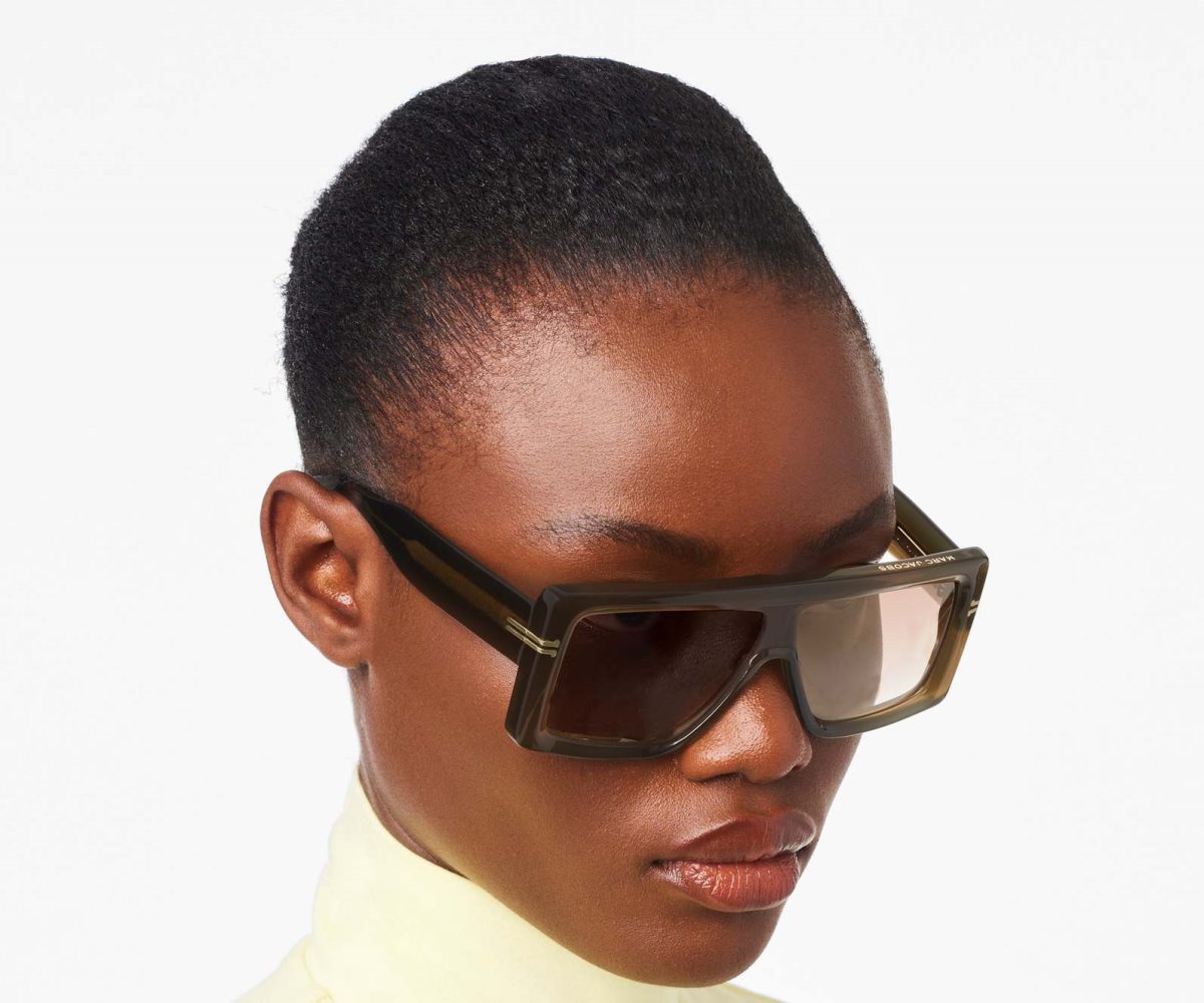 Marc Jacobs Icon Rectangular Sunglasses Verde Oliva | 5264038-HZ