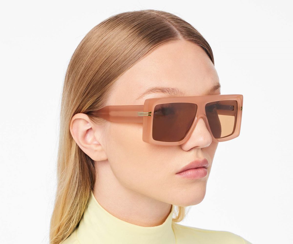 Marc Jacobs Icon Rectangular Sunglasses Beige | 6841309-BE