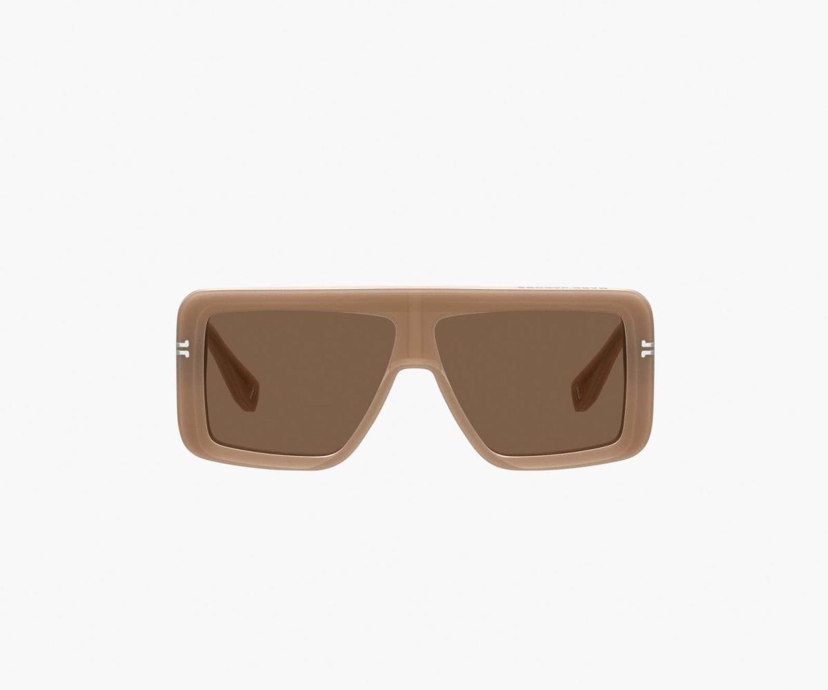 Marc Jacobs Icon Rectangular Sunglasses Beige | 6841309-BE