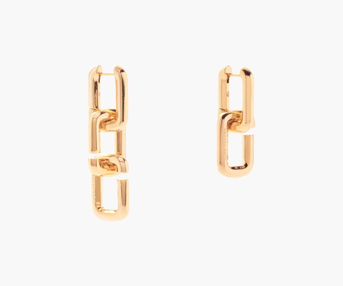 Marc Jacobs J Marc Chain Link Earrings Doradas | 2910748-FX