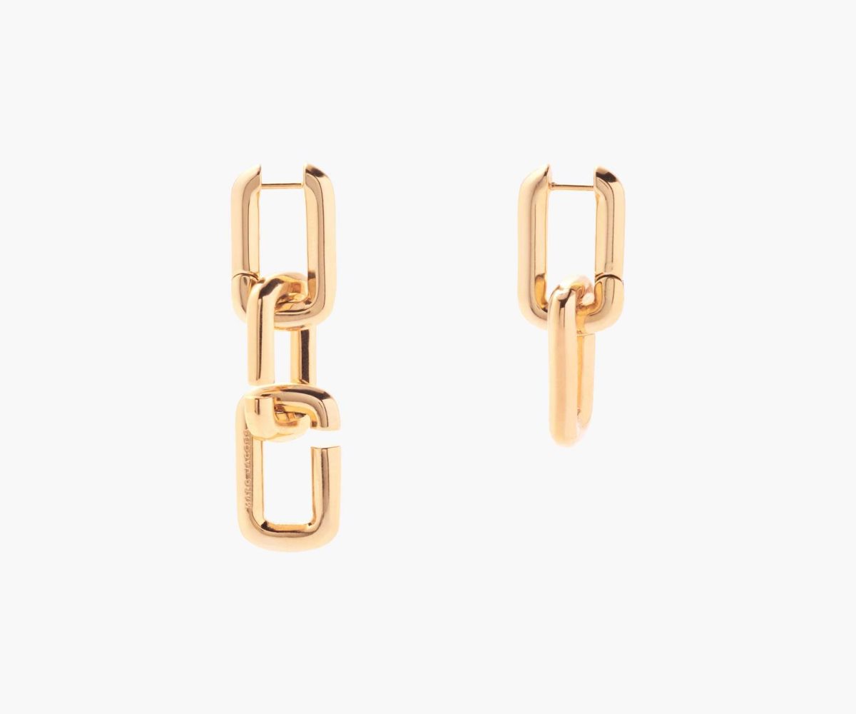 Marc Jacobs J Marc Chain Link Earrings Doradas | 2910748-FX