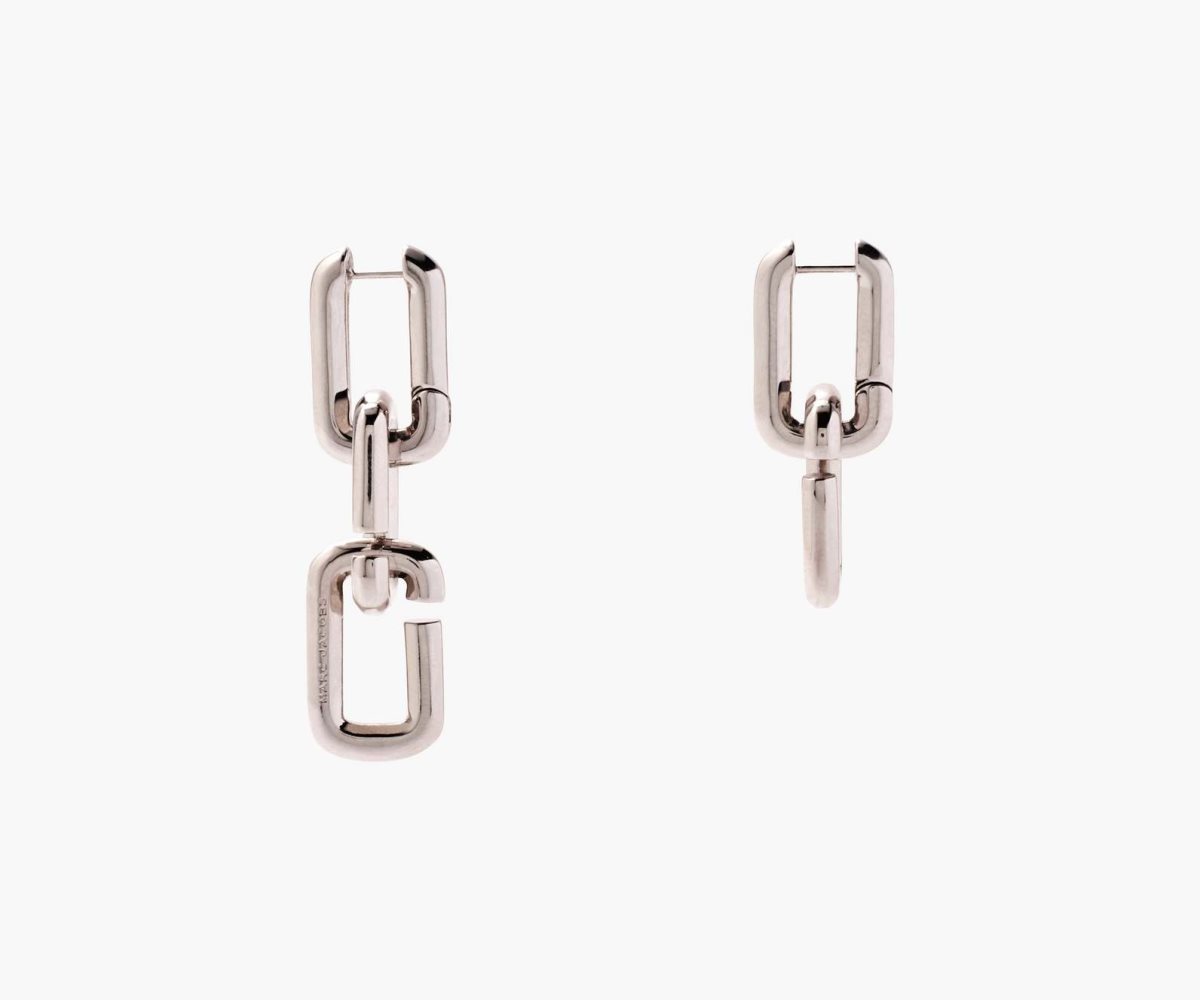 Marc Jacobs J Marc Chain Link Earrings Plateadas | 0528973-ES