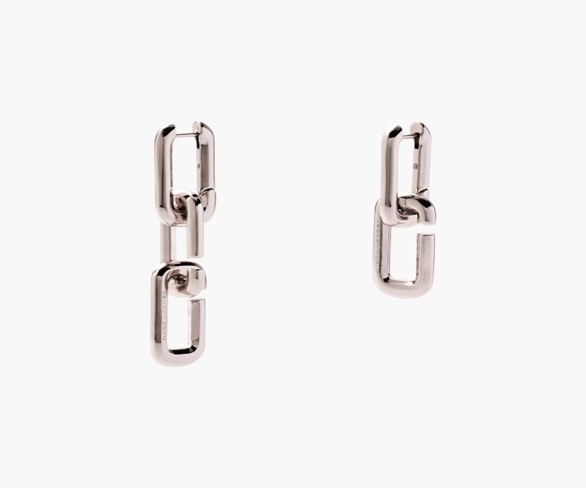 Marc Jacobs J Marc Chain Link Earrings Plateadas | 0528973-ES