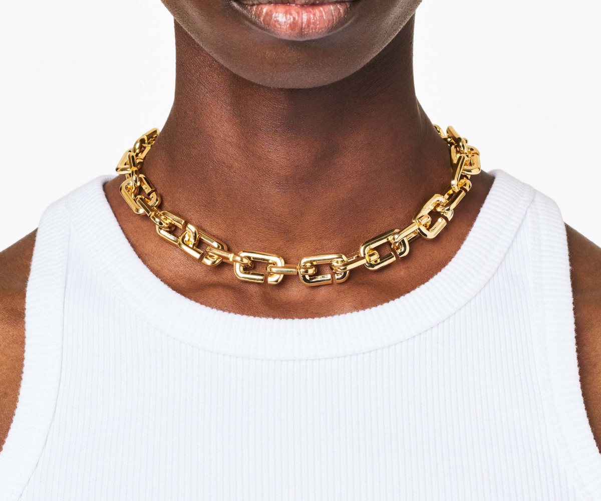 Marc Jacobs J Marc Chain Link Necklace Doradas | 8359426-LS