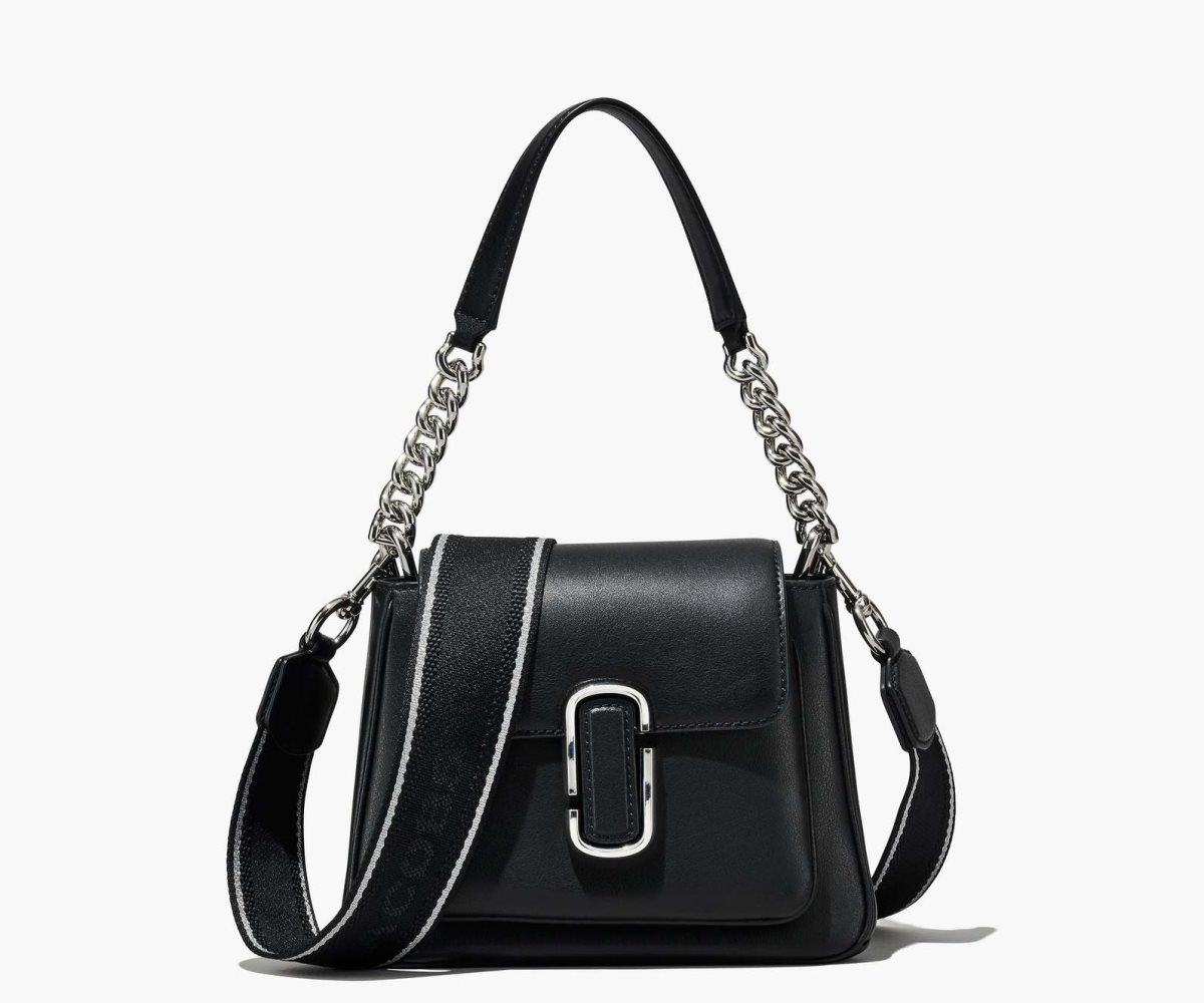 Marc Jacobs J Marc Chain Mini Satchel Negras Plateadas | 7342985-YT