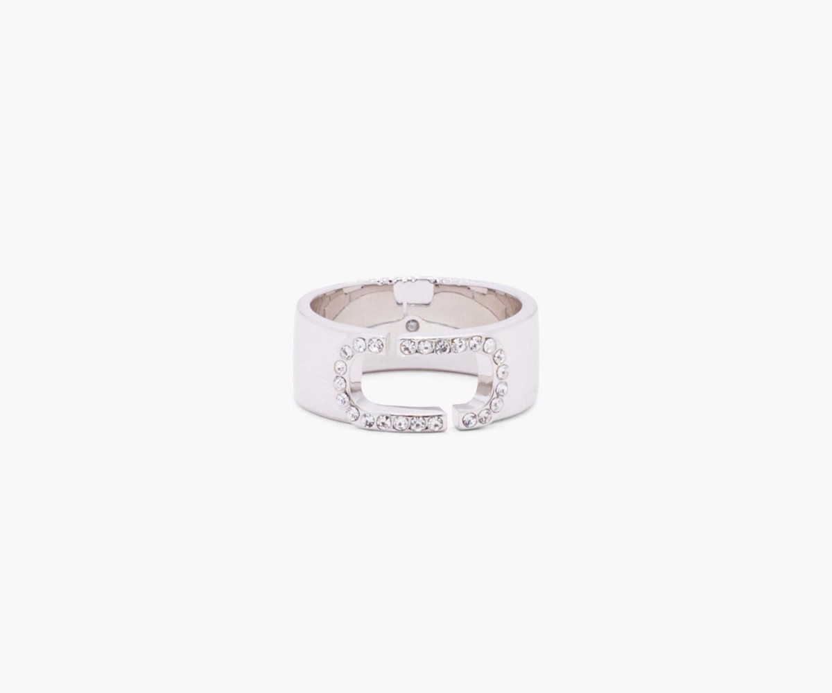 Marc Jacobs J Marc Crystal Ring Plateadas | 5197462-OS