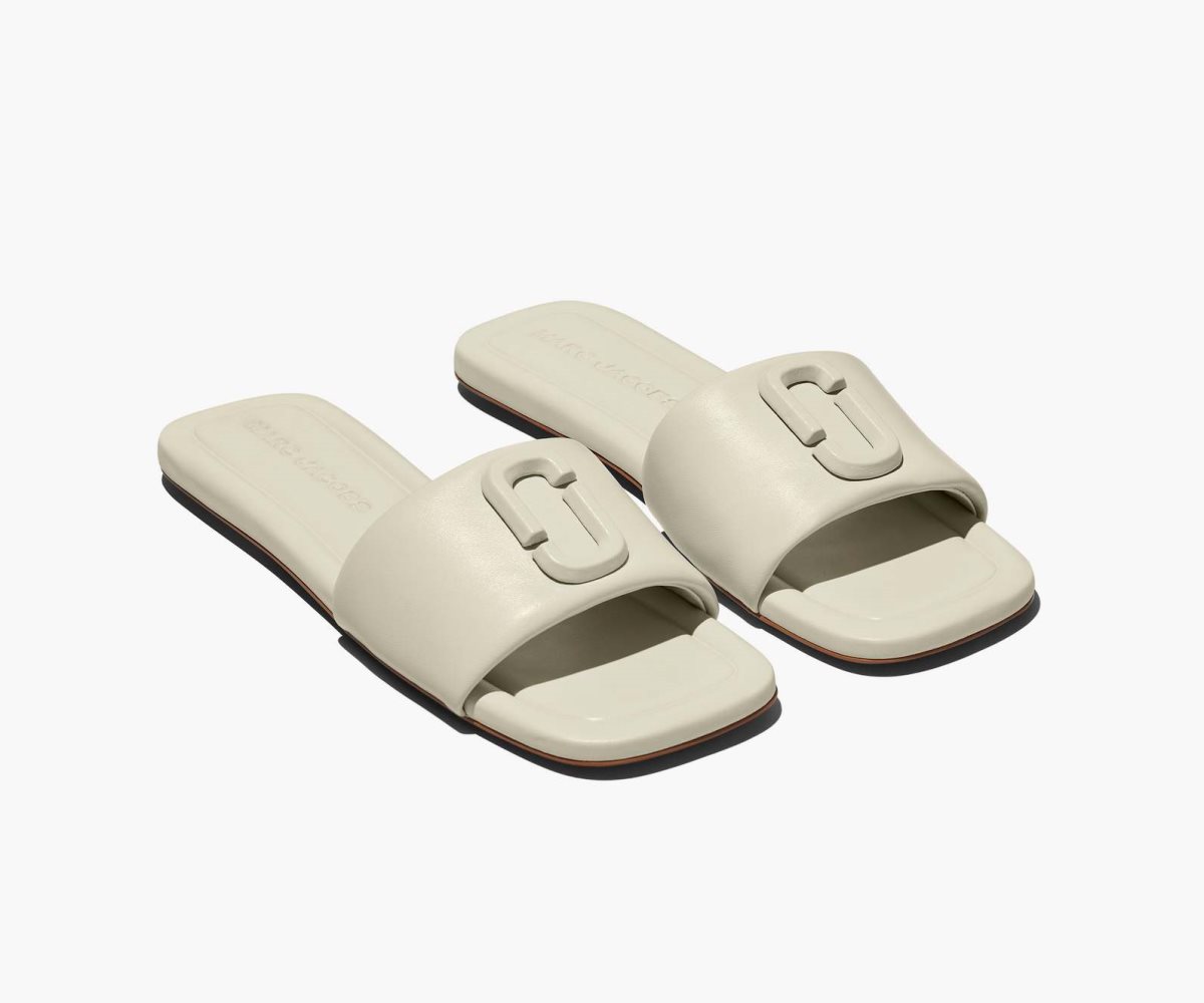 Marc Jacobs J Marc Cuero Sandal Blancas | 0251978-PQ