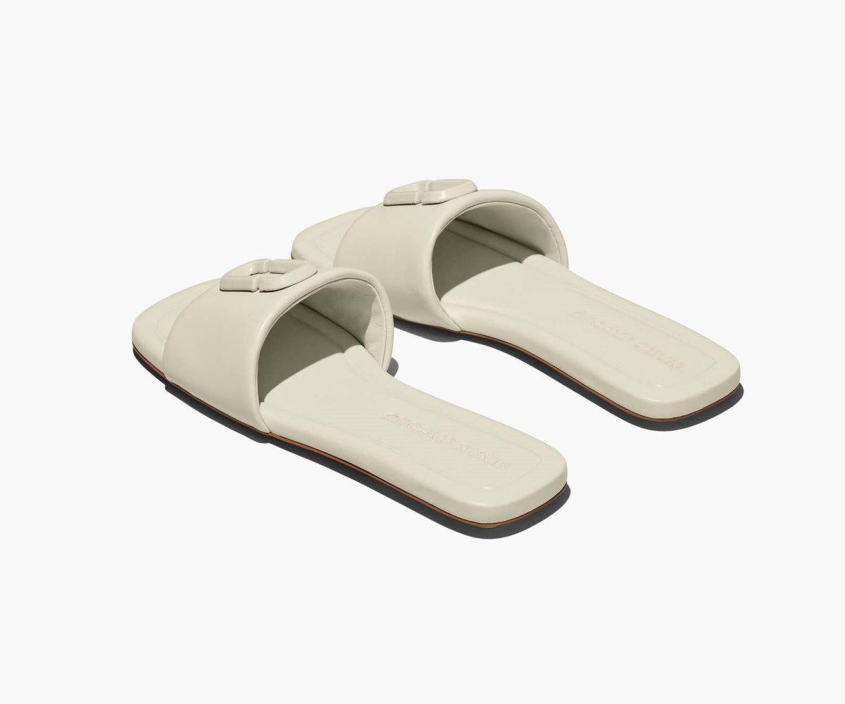 Marc Jacobs J Marc Cuero Sandal Blancas | 0251978-PQ