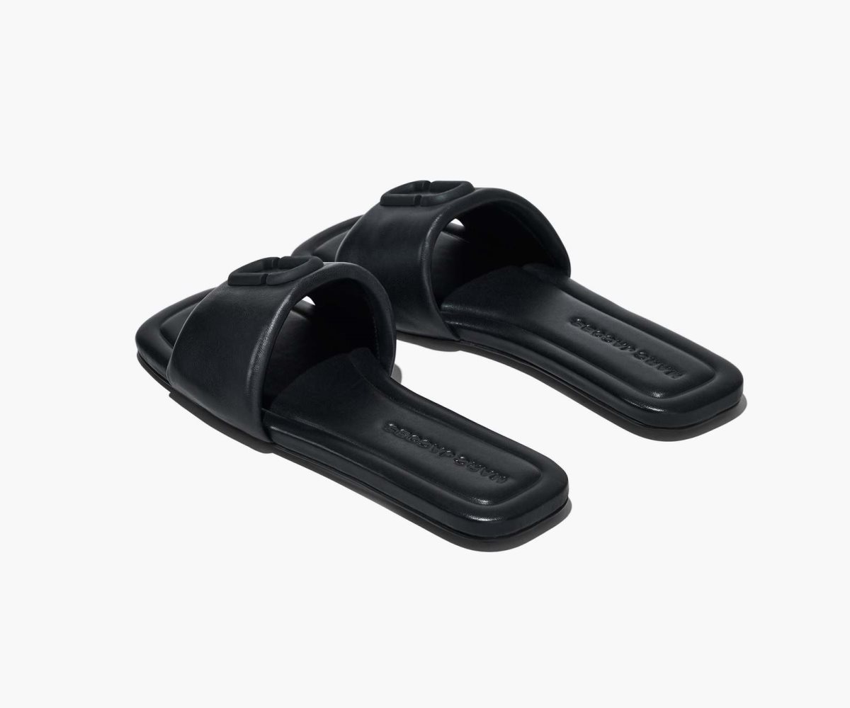 Marc Jacobs J Marc Cuero Sandal Negras | 5463128-XG