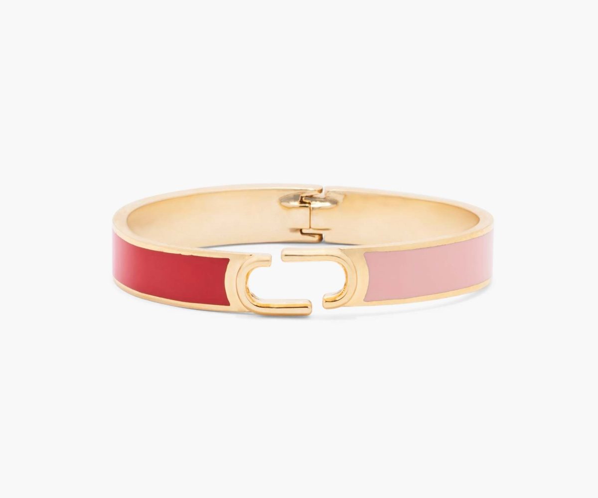 Marc Jacobs J Marc Hinge Bangle Rojas Multicolor Doradas | 0682145-MV