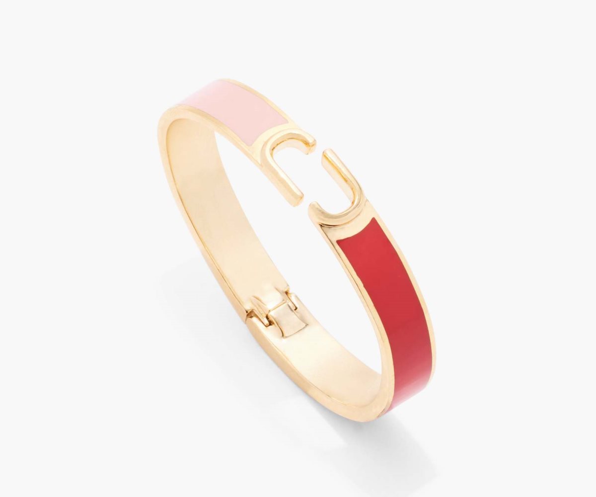 Marc Jacobs J Marc Hinge Bangle Rojas Multicolor Doradas | 0682145-MV